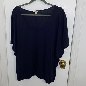 NWOT Esprit women’s vneck navy sweater size XL